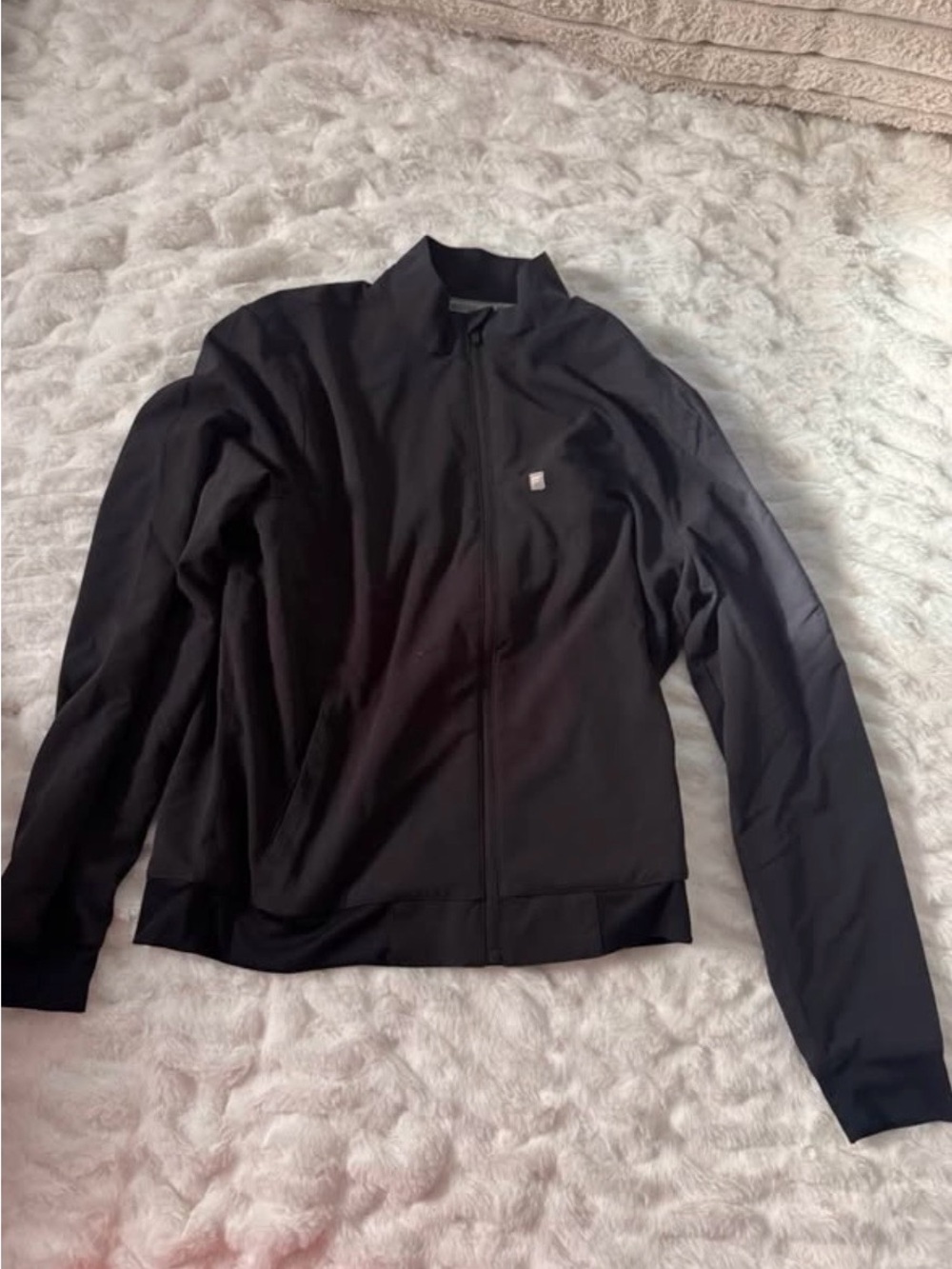 Black Women’s Scrub Lightweight Full-Zip Jacket